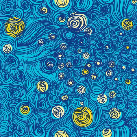 Van Goghs Sky Pattern ~ Graphic Patterns ~ Creative Market