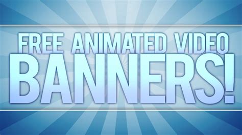 Free Animated Video Banner Template Adobe After Effects Youtube