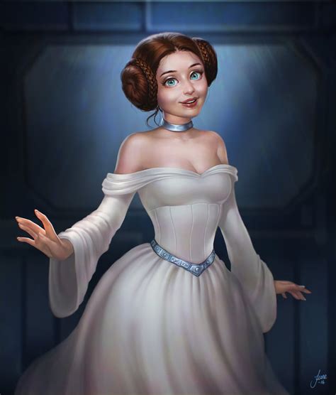 Disney Princess Leia Fan Art Popsugar Tech Photo