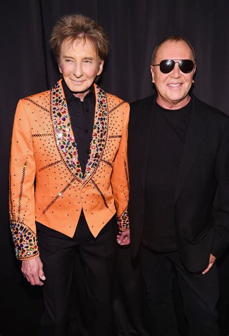 Barry Manilow And Michael Kors Pose Backstage During Michael Kors
