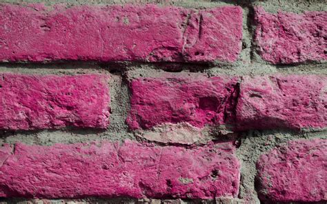 Download Wallpaper 3840x2400 Wall Brick Texture Pink 4k Ultra Hd 16