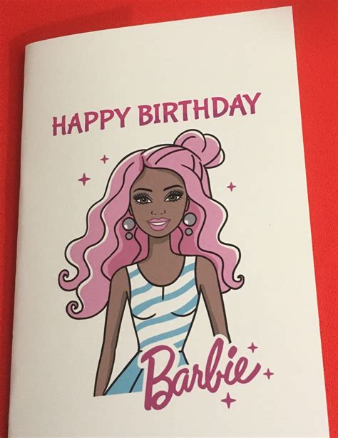 Black Barbie Personalized African American Barbie Birthday Etsy