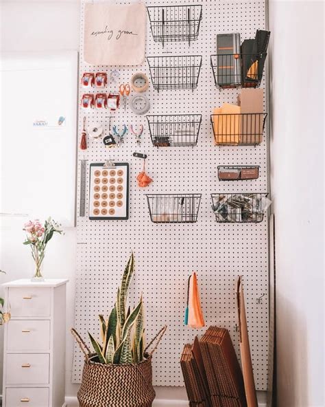 The Top 70 Pegboard Ideas Home Design And Storage