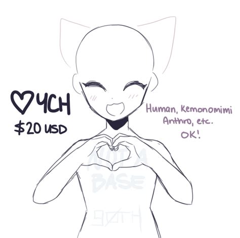 Open Ych Heart Hands By Tokengoth Drawing Base Drawing Skills Art