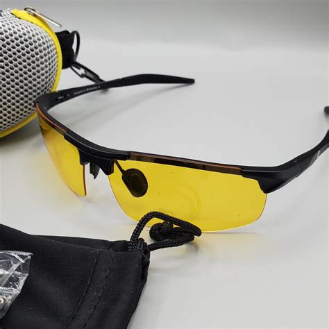 blupond knight visor glasses for driving yellow tint anti glare for nighttime ebay