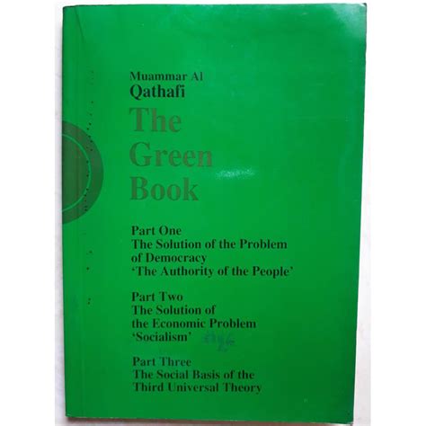 Jual Buku Langka The Green Book Muammar Al Qathafi Muammar Gaddafi