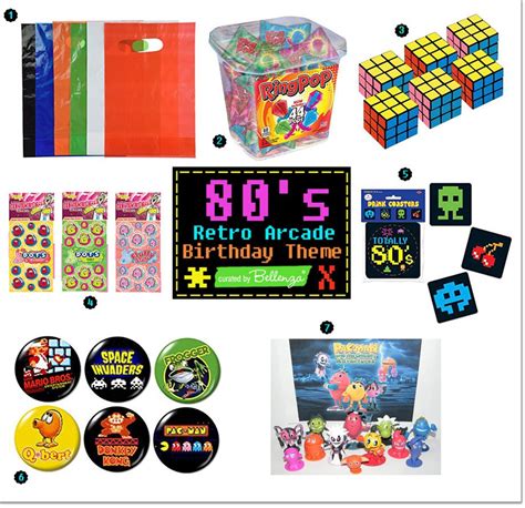80s Retro Arcade Birthday Theme Totally Cool Ideas Unique Party