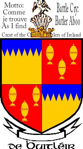 Learn about the history of this surname and heraldry from our database and online image library. Butler Genealogical History in Ireland: History of the ...