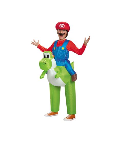 Super Mario Bros Mario Riding Yoshi Boys Costume Video