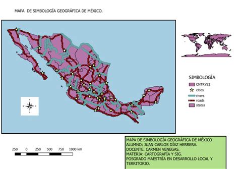 Mapa De Simbología Geográfica En México