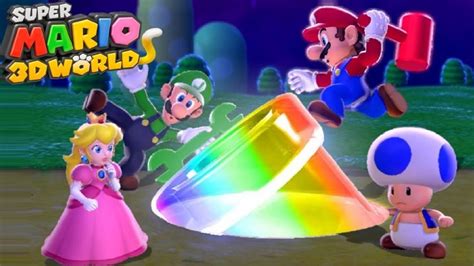 Super Mario 3d World Switch Full Game 100 Walkthrough Youtube