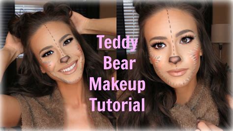 teddy bear halloween makeup youtube