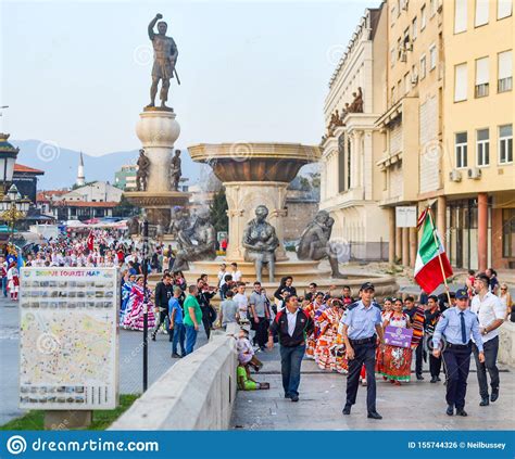 SKOPJE NORTH MACEDONIA AUGUST 28 2018 Editorial Photo Image Of