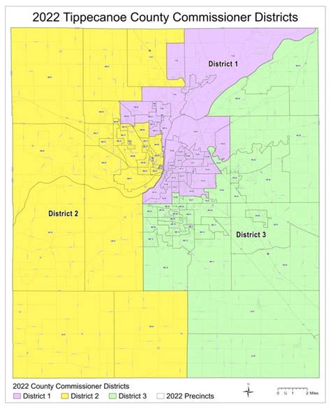 Tippecanoe County Commissioners Approve New District Maps