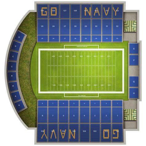 navy marine corps stadium map