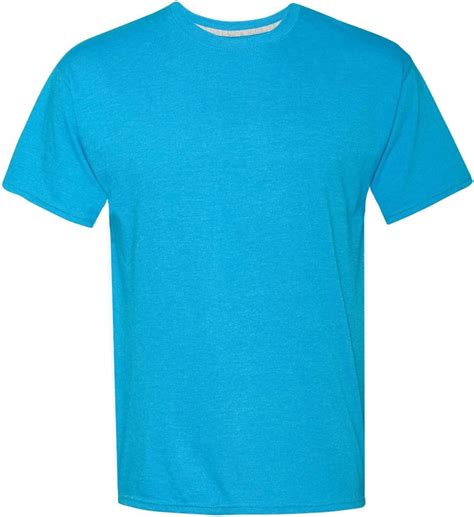 Hanes Mens X Temp Crewneck Short Sleeve T Shirt Large Neon Blue