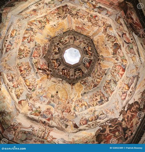 Florence Cathedral Fresco Dome Ceiling Editorial Stock Image Image Of
