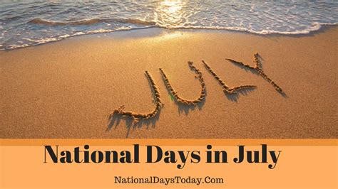 National Days In July 2023
