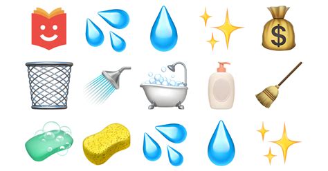 🧹🚿 Clean Emojis Collection 💦💧 💰🗑️🚿🛁 — Copy And Paste