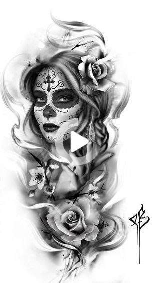 Conceptions De Tatouage Skull Girl Tattoo Girl Tattoos Sugar Skull