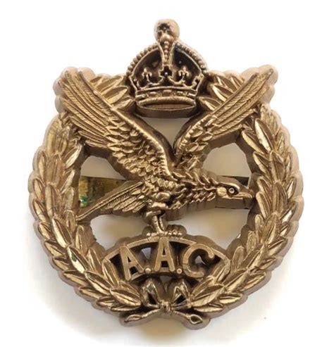 Sally Bosleys Badge Shop Army Air Corps Plastic Economy Issue Cap Badge