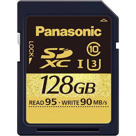 Panasonic 128gb U3 Sdxc Memory Card Class 10 Rp Sdud128ak Bandh