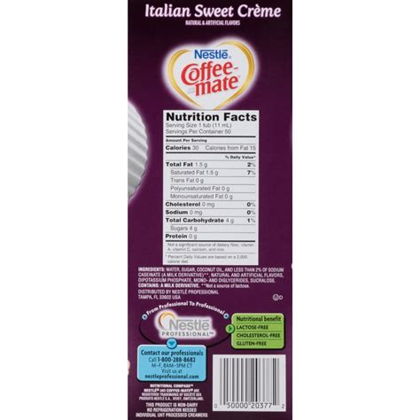 It's the tropical vacation you can take again and again—no coffee shop required. Coffee-Mate Italian Sweet Creme Creamers | Snackoree.com