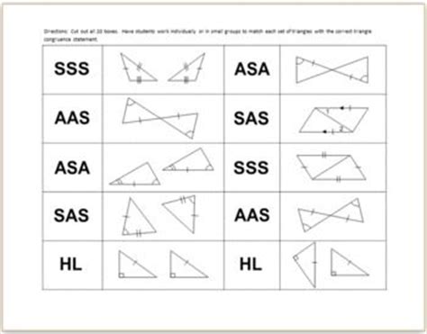 The congruent triangles represent the triangles in the diagram given below. triangle congruence worksheet - Google Search | Congruent ...