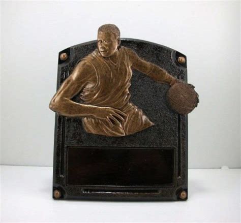 Resin Basketball Award Trophy With Free Engraving On Brass Plate