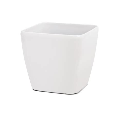 Eden 22cm Premium Round White Self Watering Plastic Pot Bunnings