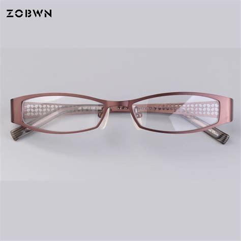pink color glasses frames half rim eyeglasses frames women clear designer eyewear frame optical