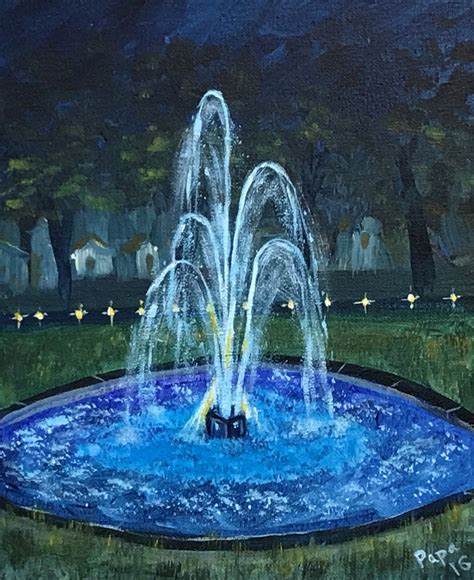 Pin By M B On Tonight Beginner Painting Water Painting Fountain