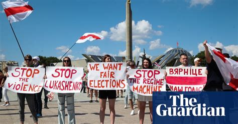 Belarus Protesters Gather For Biggest Ever Opposition Rally In
