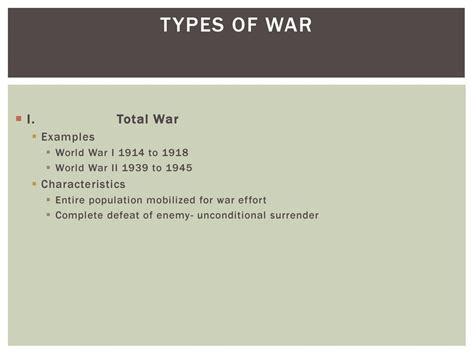Causes Practices And Effects Of War Ppt Download