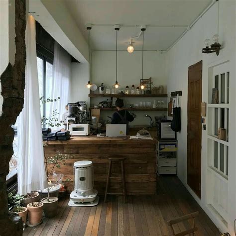Kitchen design ideas in small space. korean kitchen aesthetic room decor seoul beige coffee ...