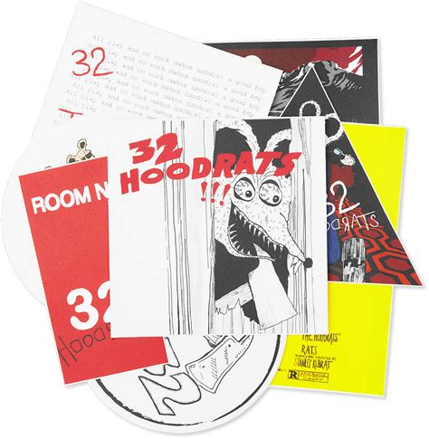 32 Hood Rats Sticker Pack Thirtytwo Us