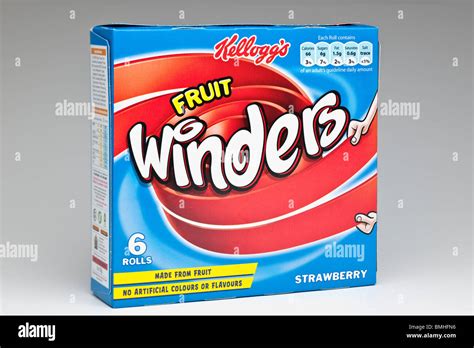 Box Of Kelloggs Fruit Winders Stock Photo Alamy