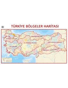 Türkiye Bölgeler Haritası 70x100 Mepmedya Yayınları