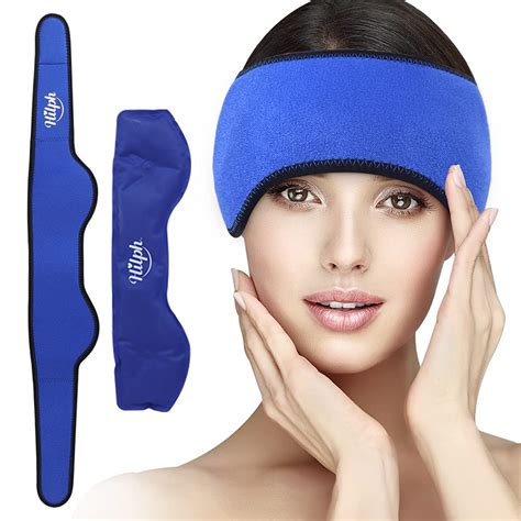 buy hilphheadache ice pack for migraine hot cold compress gel ice pack head wrap for tension