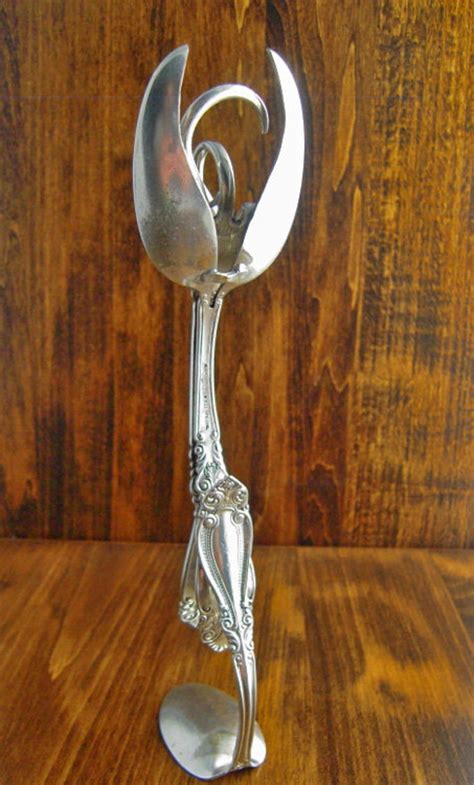 Fork Angel Sculpture Eco Friendly Recycled Silverware Art Etsy