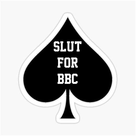 Slut For Bbc Queen Of Spades Sticker For Sale By Coolapparelshop Redbubble
