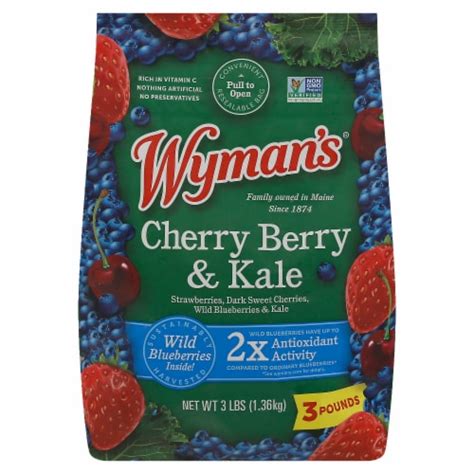 Wymans Cherry Berry And Kale Mix Frozen Fruit 3 Lb Ralphs