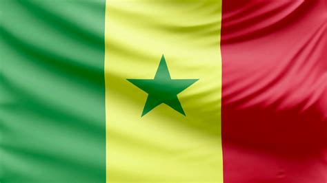 Realistic beautiful Senegal flag 4k Motion Background ...