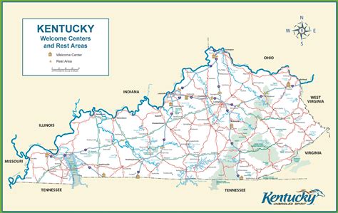 Kentucky Tourist Map