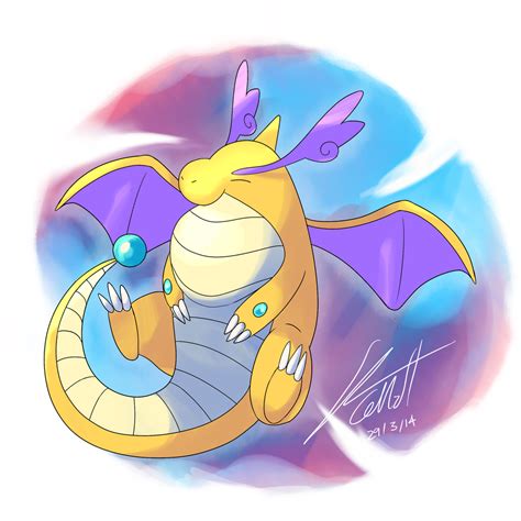 Mega Dragonite A By Shutwig On Deviantart