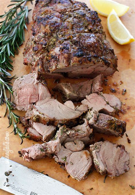 Roast in the netting, and then remove it with kitchen shears. Roasted Boneless Leg of Lamb | Skinnytaste