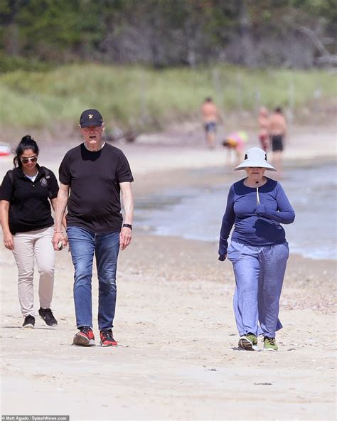 Bill And Hillary Clinton Were Spotted On The Beach Tuesday During Their