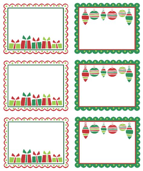Christmas Tag Templates Free Download