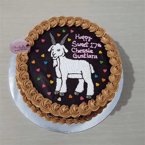 Goat Birthday Cake Ideas Images Pictures