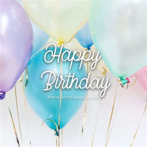 Pastel Balloons Happy Birthday Pictures Photos And Images For